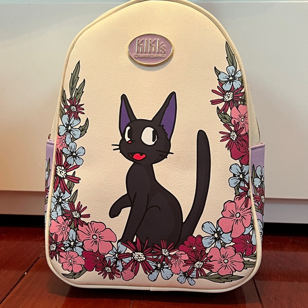 NWT: Her Universe: Kiki’s Delivery Service Jiji Mini Backpack.